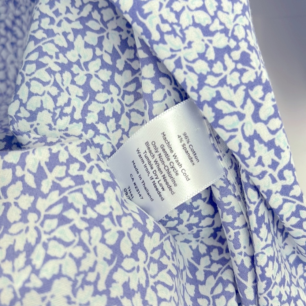 Talbots Wrinkle Resistant Button Down | Purple Fl… - image 5